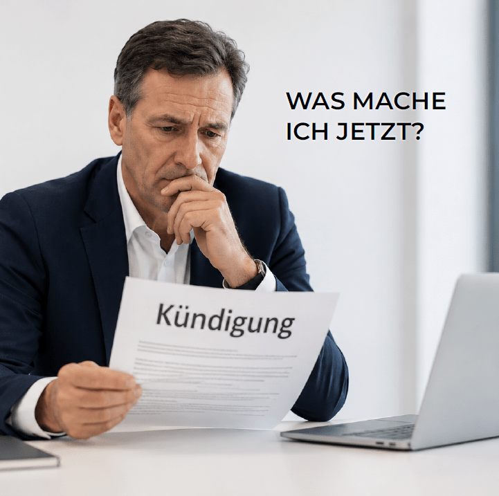 Führungskraft. Kündigung. Jobsuche.